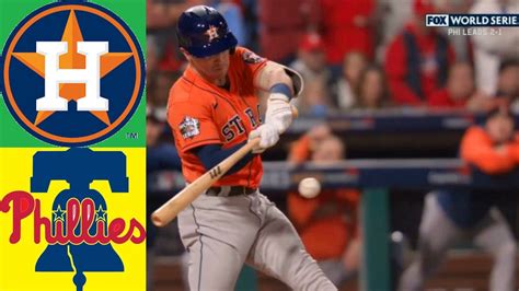 The Astros are a -155 favorite on the money line (risk 155 to win 100) in the. . Phillies vs houston astros match player stats